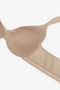 Nude Colored Airy Form Underwire Gathering Effect Underwire Bra - 6