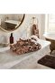 3-Piece Luxury Towel Set, 100% Cotton Jacquard Soft Absorbent Quick-Dry Bath Towel Set, Cherx, Mati̇lda Yarn Dyed 3-Piece Towel Set Caramel - 4