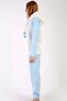 Egyptian Women's Fleece Long Sleeve Pajama Set Blue - 3