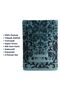 3-Piece Luxury Towel Set, 100% Cotton Jacquard Soft Absorbent Quick-Dry Bath Towel Set, Cherx, Mati̇lda Yarn Dyed 3-Piece Towel Set Petrol - 5