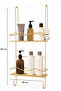 Shower Organizer with Hanging Shampoo Holder and 2 Shelves for Shower Cabin - 3