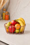 Rose Oval Fruit and Vegetable Basket Kitchen Organizer Multi-Purpose Stainless Metal - 2