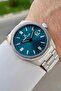 Men's Wristwatch with Blue Dial and Gray Color Strap Same as Pictured