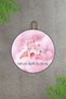 Pink Castle - Modern Door Ornament, Children's Wall Ornament, Personalized Room Door Ornament - 3