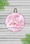 Pink Castle - Modern Door Ornament, Children's Wall Ornament, Personalized Room Door Ornament