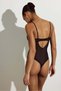 Lace push-up thong body - 5
