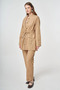 Button Detailed Double Suit Set of Cotton Beige - 4