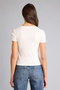 Regular Fit Basic Corded Fabric Ribbed Knit T-Shirt H2034Ax26Sm - 5