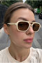 Unisex Cream Ice Cub Sunglasses - 2