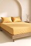 Yellow Double Cotton Flat Sheet - 2