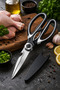 Premium Steel Kitchen Scissors Multi-Purpose with Storage Case - 2