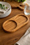 2-Compartment Bamboo Oil Container Base 23×12 cm - 2