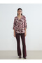 Trendlucky Blouse with a Contrast Collar Pattern - 3