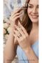 Blue Crescent Stone Steel Plated Ring - 2