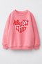 Girl's Manifest Printed 3 Thread Fabric Cotton Sweatshirt - 2