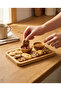 Bamboo 3-Piece Breakfast and Presentation Set - Rectangular Presentation Tray and 2 Snack Bowls - 4