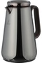 Al Saif Gallery Stainless Steel Thermos, 0.7 Liter, Tempered Glass Interior, Push Button, Self-Service, Wooden Handle - Glossy Black - 4