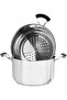 Steel Cookware Set, 11 Pieces, Silicone Handle - Silver - 6