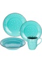 Trust Porcelain Dinner Set, 16 Pieces - Green - 2