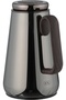 Al Saif Gallery Stainless Steel Thermos, 0.7 Liter, Tempered Glass Interior, Push Button, Self-Service, Wooden Handle - Glossy Black - 3