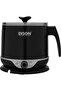 ED-MS-D04 BLACK طباخ أرز كهربائي، سعة 1.8 لتر، 1000 واط - أسود