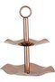 Al Saif Gallery Stainless Steel Serving Rack, 17.5/14.7 cm, 2 Tiers, Wavy - Copper - 2