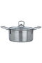 Al Saif Gallery steel pot, 12 cm, with glass lid - silver - 3