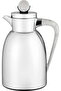 Al Saif Gallery Stainless Steel Yarn Thermos, 1 Liter, Glass Inner Container, Push Button, Marble Handle - Shiny Silver - 2