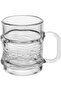 Al Saif Gallery Glass Handle Tea Set, 3 Pieces, 165Ml - Clear - 2