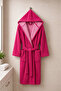 Triga Organic Fabric Hooded Bathrobe 100% Cotton Ultra Soft Textured
