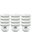 Al Saif Gallery Saudi Porcelain Coffee Cup Set, 12 Pieces - White/Gray