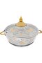 Mars food container, circular, silver and gold pattern - 2