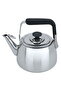 Al Saif Gallery Steel Teapot, 1.5 Liter, Black-Silver Handle