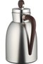 Al Saif Gallery Stainless Steel Yarn Thermos, 1.3 Liters, Glass Inner Container, Push Button, Wooden Handle - Matte Silver - 3