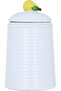 Al Saif Gallery Porcelain Spice Jar, 10.8 x 10.8 x 17.6 cm, Pear Lid - White - 6