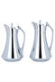 Al Saif Gallery Karma thermos set, 1 liter, thermal glass inner container, steel outer shell - silver - 2