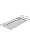 Al Saif Gallery Stainless Steel Serving Tray, 33 x 15 cm, Rectangular - Silver - 2