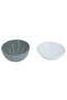 Al Saif Gallery steel bowl, round, double gray base, 17 x 17 x 9 cm - white - 4