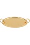 Al Saif Gallery Steel Trays Set, 3 Pieces - Gold - 3