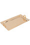 Alif Gallery Serving Trays Set With Dates, Steel, 3 Pieces - Gold - 2