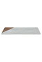 Al Saif Gallery porcelain dessert serving dish, flat, rectangular - white