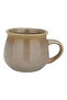 Round ceramic cup with cappuccino handle, medium 8.5 - 2