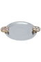 TofariaAl Saif Gallery Steel Presentation, 3.5 x 34 x 40.5 cm, Round - Silver