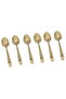 Ibiza SteelAl Saif Gallery Spoon Set, Plain, 30 Pieces - Gold - 7