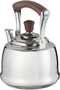 Al Saif Gallery Steel Teapot, Wooden Handle, 5 Liter - Silver - 2