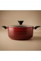 Tefal Cooking Pot, 32cm, Glass Lid - Red/Black