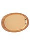 Tofaria SteelAl Saif Gallery, 55x32x4 cm, oval, with wooden edge, large - gold - 2