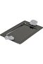 Al Saif Gallery stainless steel serving tray, 30x18.5x2 cm, rectangular, silver-black handle - 2
