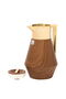 Lydia Thermos, 1 liter, glass inner container, pressure, gold handle - light brown - 4