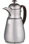 Al Saif Gallery Thermos Dallah Tamim 10, 1 Liter, Stainless Steel Interior, Wooden Handle, Push-Button Lid - Glossy Black - 4